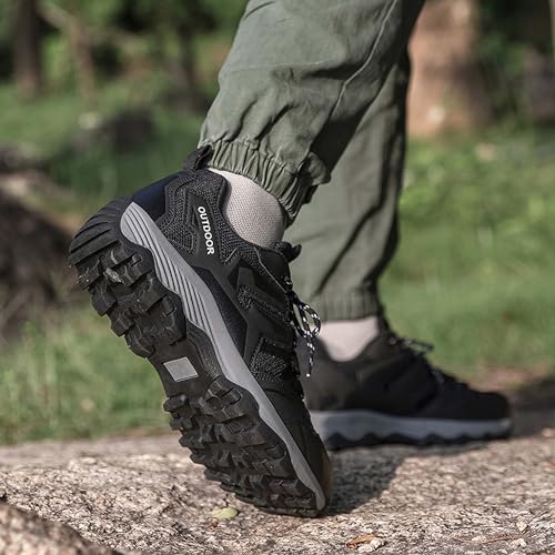 XivUe Couple Outdoor Mountaineering Boots, Muddy wading Plush Hiking Shoes, Rubber Sole Breathable Mesh Ankle Shoes, Casual and Fashionable Travel Boots, Anti Slip Sports Shoes4