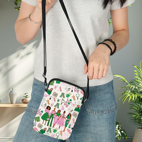 BWWKTOP Sorority Crossbody Bag Greek Sorority Gift Pink And Green Sorority Shoulder Bag Pink Sorority Merch4