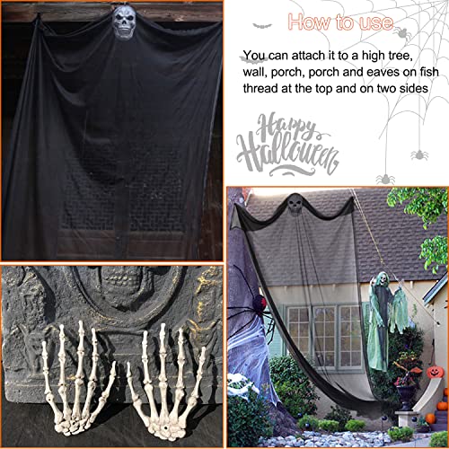 HWTONG 3m*3m Scheletri Halloween Fantasmi da