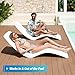OceanaFlow in Pool Lounge Chairs,Pool Lounge Chairs for Water Depths Up to 9”,Weather-Resistant Design,Tanning Chairs for Sun Shelves, Poolside & Beach Lounge Furniture for Outdoor Relaxation(1PC)