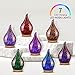 Porseme 280ml Essential Oil Diffuser, 3D Glass Aromatherapy Diffusor, Ultrasonic Cool Mist BPA Free Aroma Humidifier with Timer and Color Changing Function, Waterless Shut-Off for Home Office Room