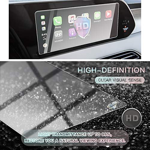 Image of CDEFG 2022 Palisade Screen Protector Center Control Navigation Touchscreen Protector for 2020 2021 2022 Palisade Tempered Glass HD Scratch Resistance (10.25 inch)
