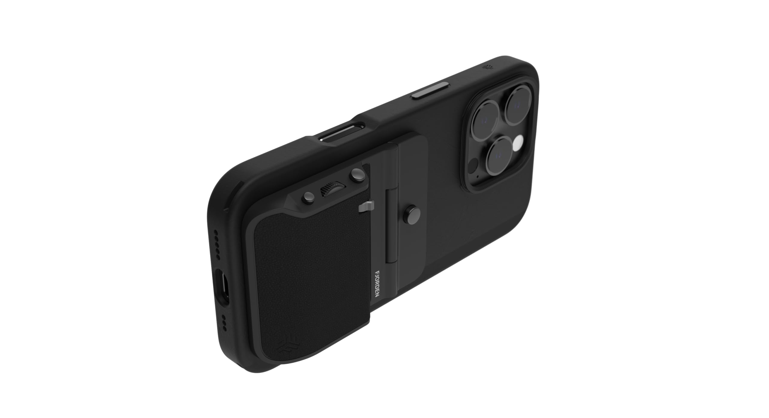 FJORDEN Funda para iPhone 16 Pro Max (compatible con MagSafe) - Dispara como un profesional con tu iPhone, color negro