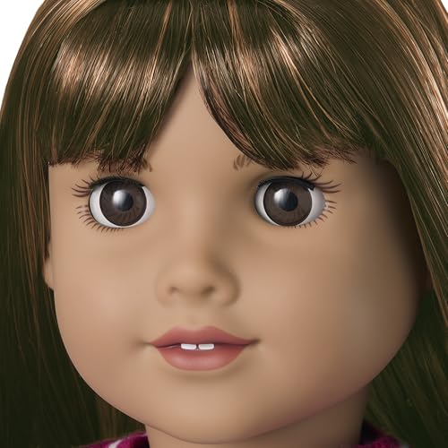 Image of American Girl, Truly Me 18-inch Doll #122 with Brown Eyes, Straight Dark-Brown Hair, Tan Skin, for Ages 6+
