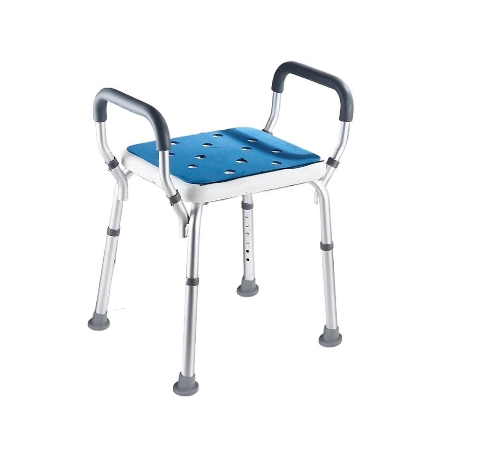 Barras de Apoyo para baños Barras de Apoyo para Ducha de Seguridad para Personas Mayores, artículos de Acero Inoxidable, Piezas de Inodoro, manijas de baño(Blue A)