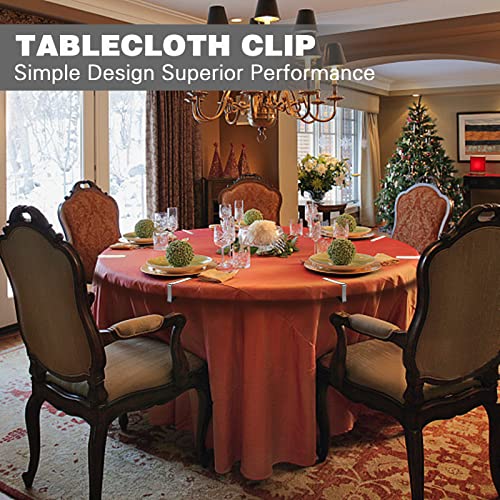 12 Pack Large Tablecloth Clips- Picnic Table Cloth Clips- Stainless Steel Table Cloth Cover Clamps- Table Clips For Restaurant Picnics Party- Large Clips Fits For 1.8” To 2.5” Thick Tables #TOP7