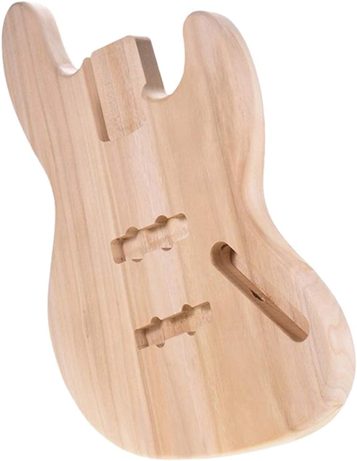 Unfinished Guitar Body, Electric Bass Guitar Body, Unfinished DIY Project Guitar Body Replacement for Guitars DIY Parts