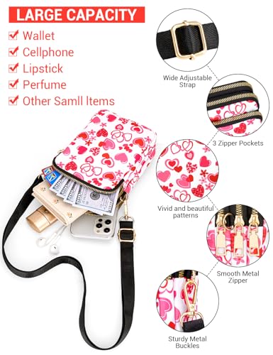 Image of YINHEXI Small Crossbody Bags for Women, Mini Cell Phone Wallet Purse, Shoulder Bag for Women and Men