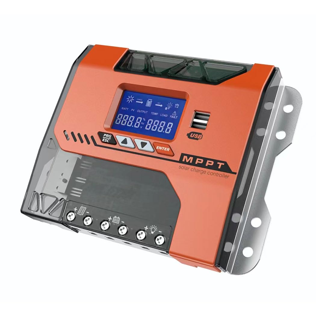 MPPT 40A regolatore di carica solare 12V 24V 36V 48V condizionatore, ingresso PV massimo 150VDC funziona con batterie AGM gel gonfiabili e al litio