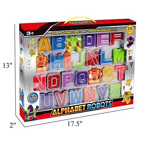 Miyou Alphabet Robots Toy For Kids Abc Learning Education Preschool Toys 26 Pieces/Gift Box #TOP5