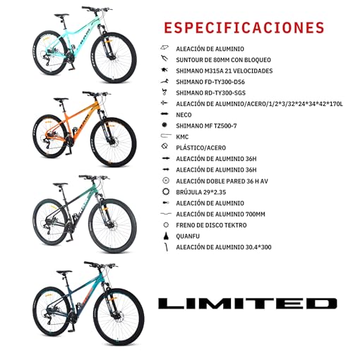 La Mejor Selección de Bicicleta moma equinox tabla con los diez mejores. 26 Imagen adicional