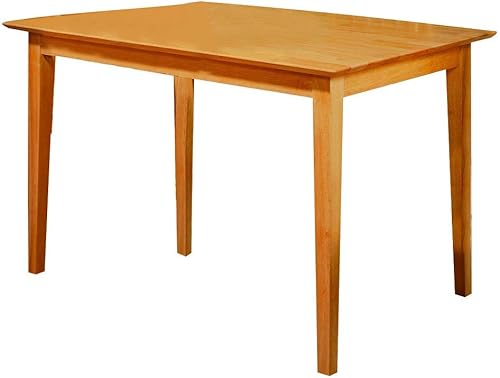 Kings Brand Furniture - Mesa rectangular Kurmer de madera maciza para comedor, roble natural