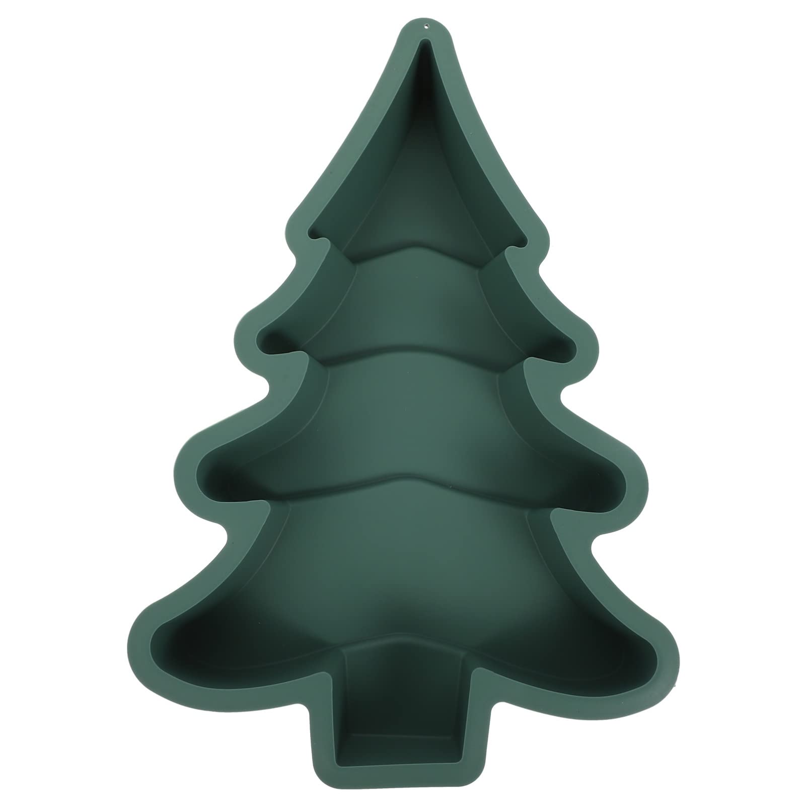 DOITOOL 5piezas Molde De Silicona Para Pastel Forma De Árbol De Navidad Resistente y Antiadherente Para Repostería y Celebraciones Apto Para Uso Doméstico y Profesional