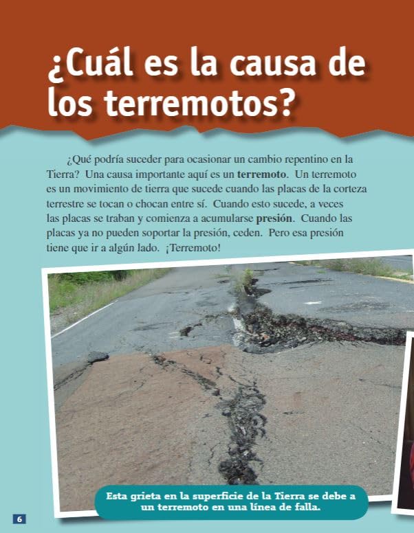 Teacher Created Materials - Science Readers: A Closer Look: Los terremotos (Earthquakes) - Grades 2-3 - Guided Reading Level P (Science: Informational Text) (Spanish Edition) - Image 6