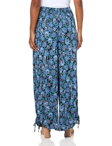 Angie Women's Cinched Side Leg Wide Pant with Pockets2