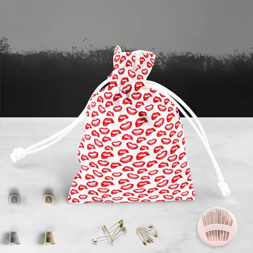 Image of ArtzFolio Lips D3 | Pouch Wrist Potli Bag | Bag for Weddings & Casual Parties
