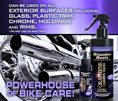Cera Cerámica en Spray para Motocicleta Graphene 16 Fl Oz + 4 Fl Oz miniatura 3