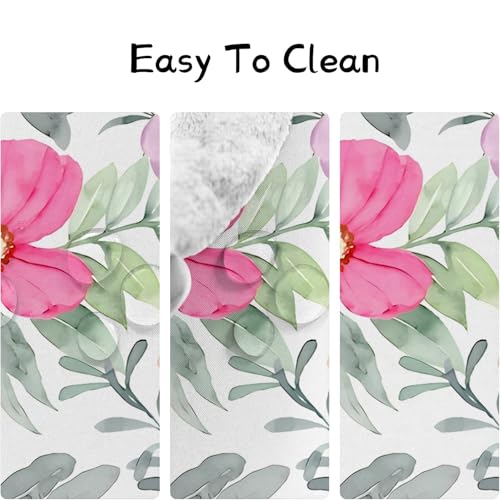 Nappe Carrée 90x90 cm Fleurs Imperméable et Anti-Tache pour Table Basse E-27