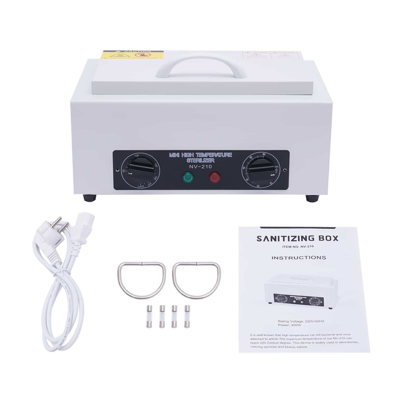 Sterilizzatore ad aria calda da 300 W, sterilizzatore ad alta temperatura, per saloni di bellezza, saloni di unghie, barbiere