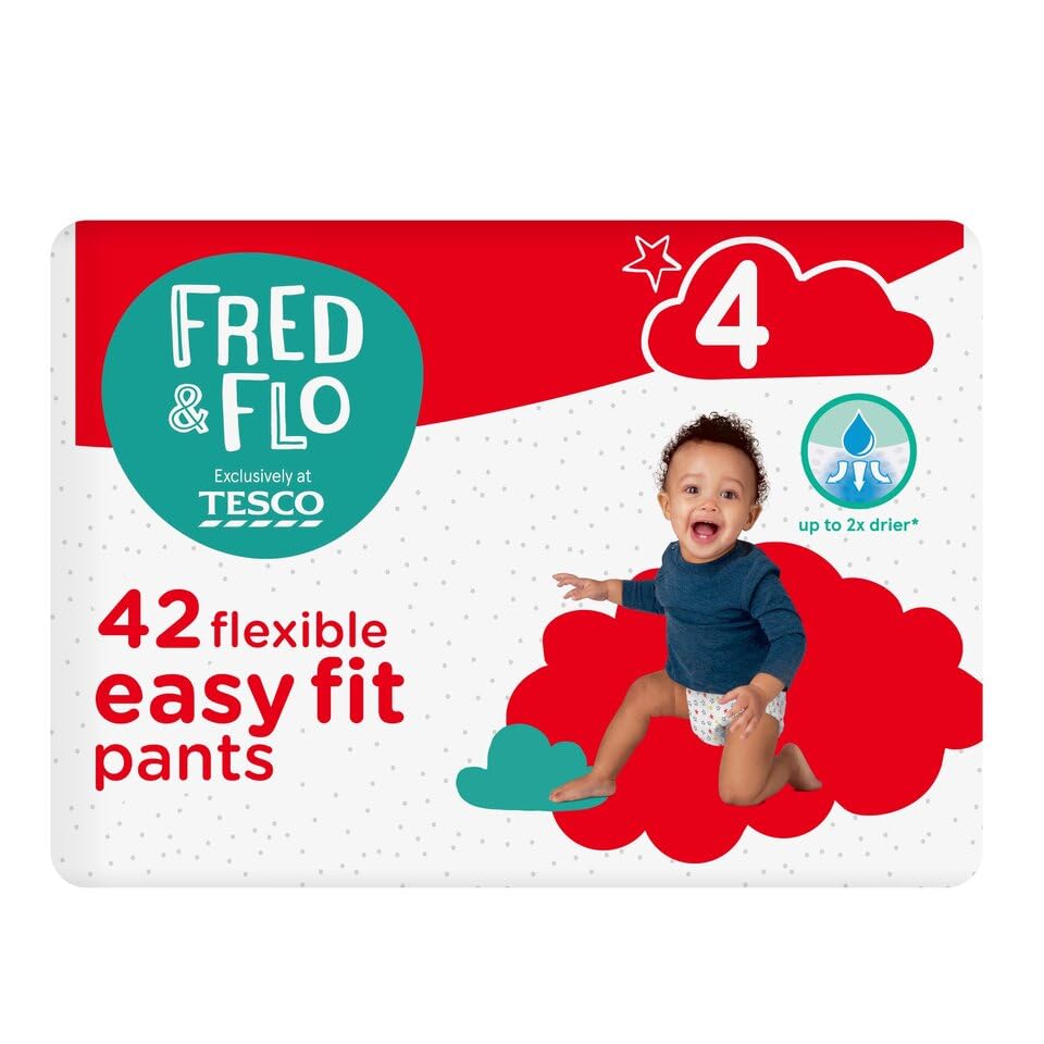 Fred & Flo Size 4 Nappy Pants 42 Pack