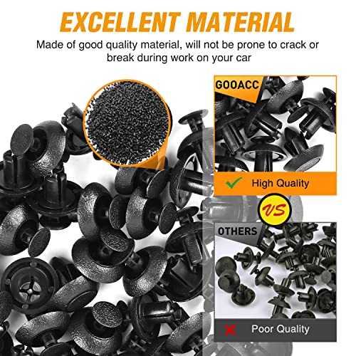 Image of GOOACC 50Pcs Bumper Radiator Cover & Grille Push-Type Retainer Replacement for Lexus ES350 GS300 GS430 GS350 GS450H Scion tC xB Toyota Avalon Camry Corolla OEM:#90467-07211 (GRC-112)