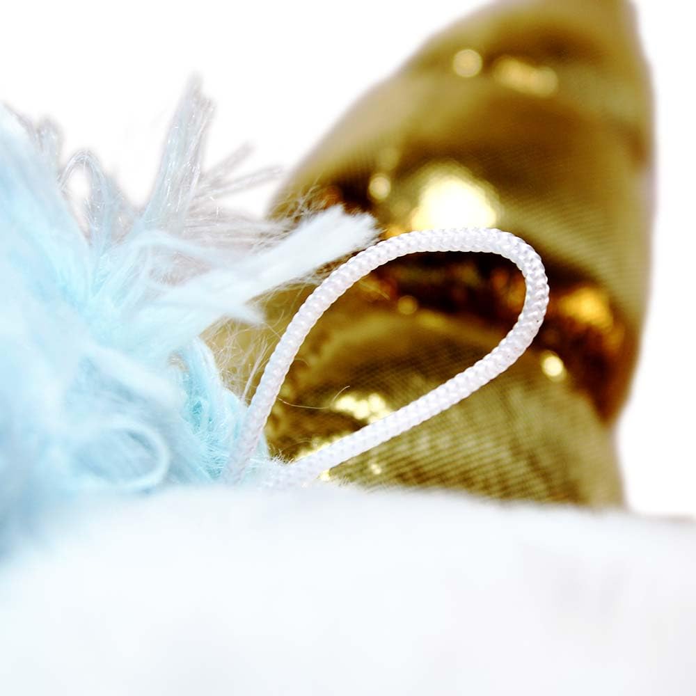 BEMIRO XXL Einhorn Kuscheltier – ca. 90 cm – großes Plüschtier mit goldenem Horn und Glitzerherzen – Farben Rosa oder Weiß wählbar