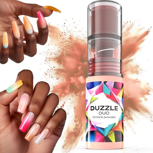 DUZZLE DUO ombre powder for nails (pale pink)
