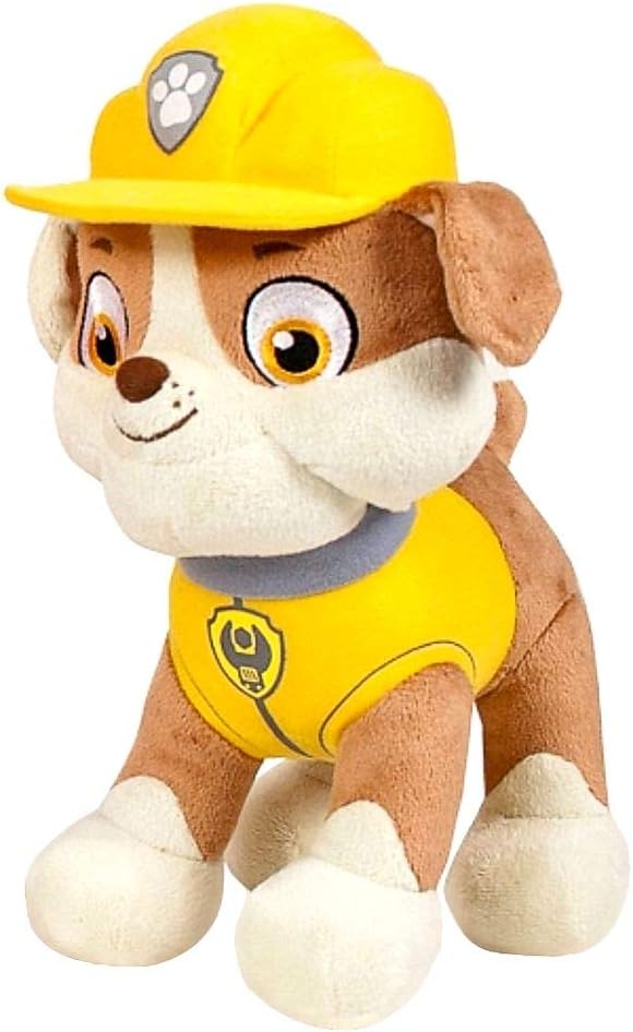 Junior Toys Bulldog Rubble | Paw Patrol | 28 cm Puppy | Plush Figure | Soft Toy