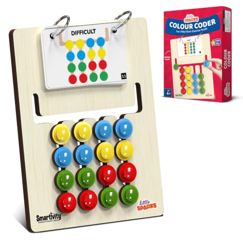 Smartivity Montessori Slide Puzzle - Wooden Toy for Kids 4-8 Year...