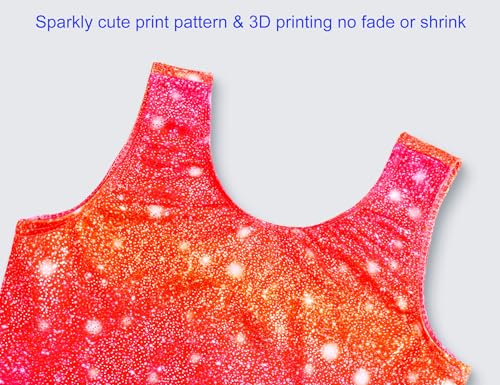 Image of Domusgo Gymnastics Leotards for Girls Sparkly One Piece Biketard Size 1-10Y