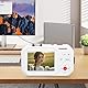 Digitalkamera, 4K 64MP Dual Screens Kamera, 18 Fach Digitales Zoom Autofokus Selfie mit 2,8 Zoll und 1,54 Zoll Bildschirm, 1000 mAh Akku, Tragbarer Kompakt für Schulreisen (White)