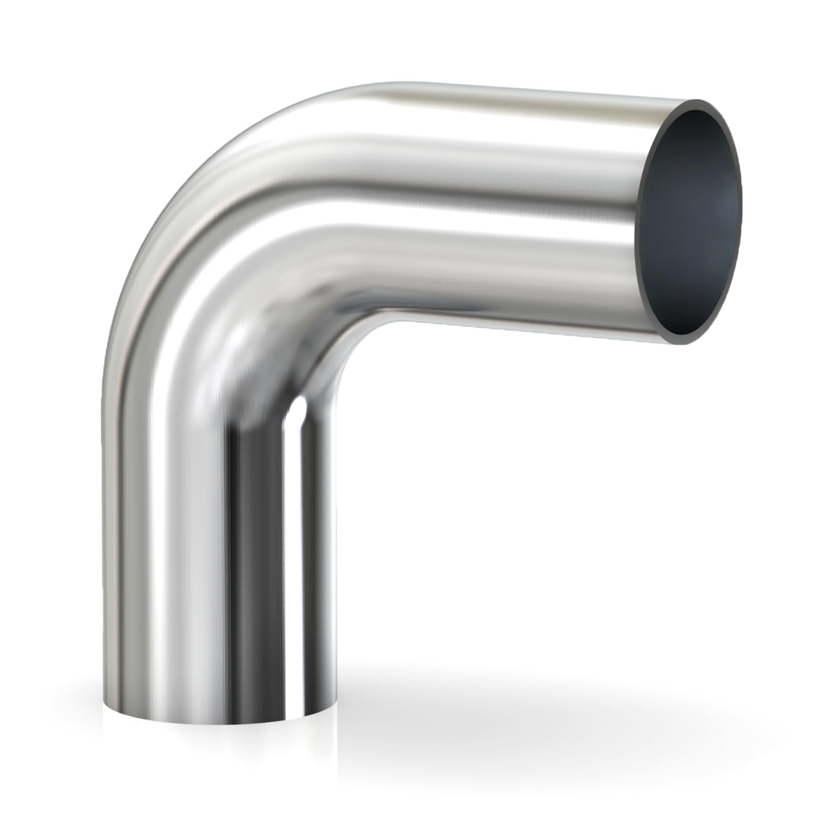 GASHER 1PCS 90 Degree Elbow Aluminum Alloy Tube 4"OD, Leg Length 4" (100mm), Intercooler Pipe For intake and cooling systems