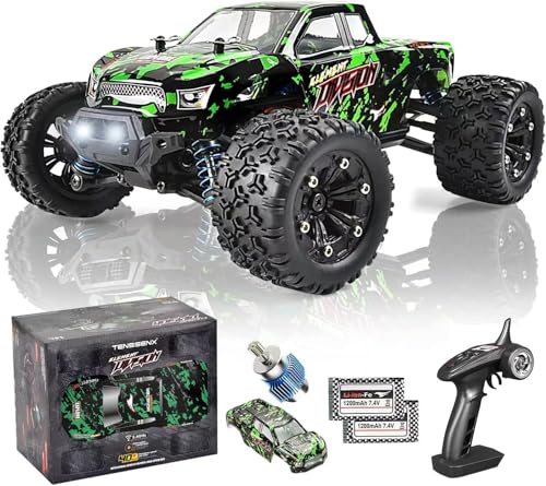 TENSSENX 1:18 Scale All Terrain RC Cars, 40KPH High Speed 4WD Remote Control Car with 2 Rechargeable...