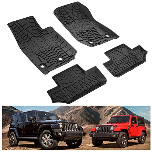 Image of Kiwi Master Floor Mats for 2014-2017 Jeep Wrangler JK 2-Door