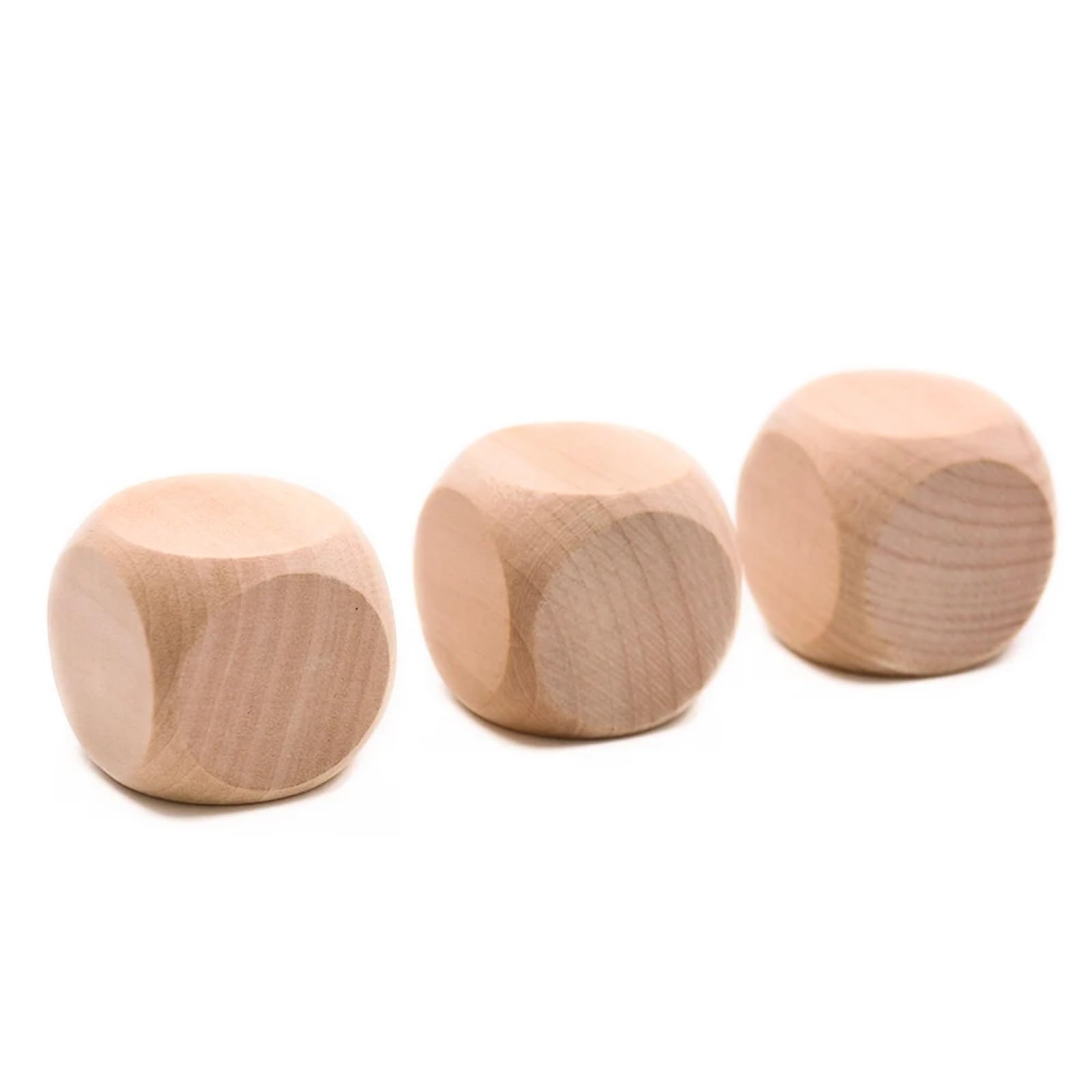 50 dados de madera en blanco 40 mm y 6 caras for manualidades, fiestas, juegos familiares, impresión, grabado, juguetes for niños, cubos, accesorios entretenimiento