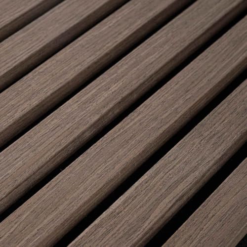 Panneaux muraux lambris marron foncé WallArt 80x40cm en bois MDF