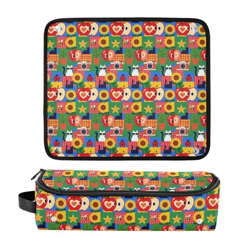 Bolso de viaje para herramientas de cabello con alfombrilla resistente al calor, bolsa portátil para planchas, rizadores y secadores miniatura 3