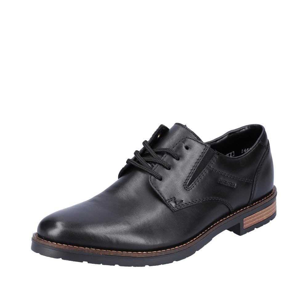 Rieker 14621 Leather semi Formal Shoes with Contrasting Natural Leather Welts. (Black, UK_Footwear_Size_System, Adult, Women, Numeric, Medium, Numeric_10_Point_5)