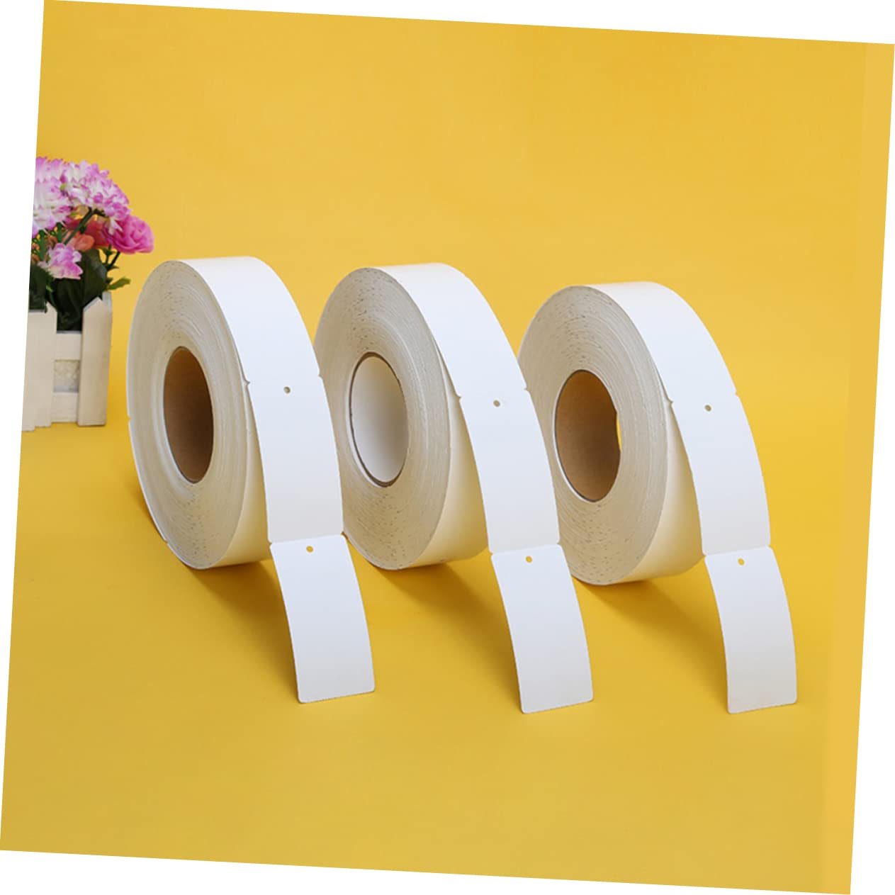Lurrose 5rollos Etiquetas De Ropa Autoadhesivas Para Manualidades Diseño Para Colgar Para Retail y Personalización