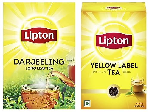 Image of Lipton Darjeeling Tea 250 g + Lipton Yellow Label Tea, 250g powder