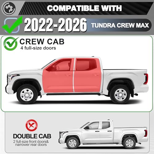 Estribos para Toyota Tundra CrewMax 2022-2026, Acero miniatura 2