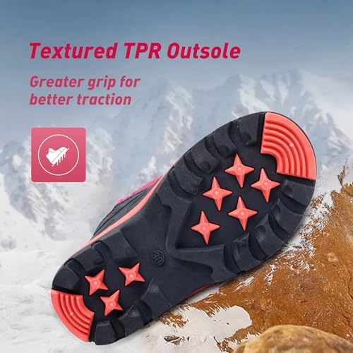 Felabo Kids Snow Boots for Boys & Girls – Warm Water-Resistant Winter Boots Easy to Put On (Toddler/Little Kid/Big Kid)4