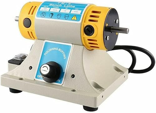 Miniatura 2 de RUNAAJA TM-2 - Pulidor de torno de banco de 350 W y 110 V con accesorios de molienda