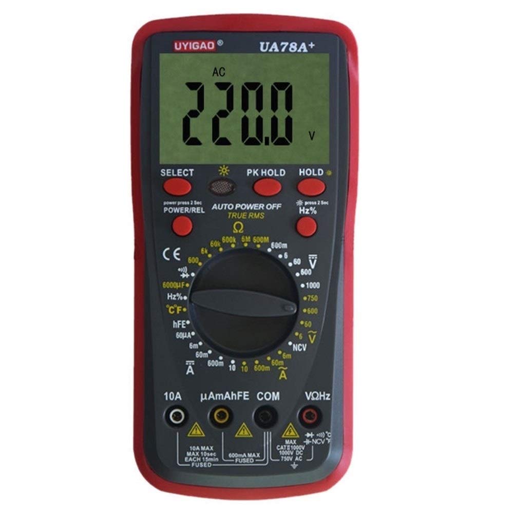 UA78A + Plastic Shell Ohmometer AC DC Testowanie Multimetr Cyfrowy Do laboratorium