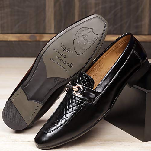 Image of YUVRATO BAXI Men's Synthetic Material Stylish Casual Loafer and Mocassin, Slip-On Shoes
