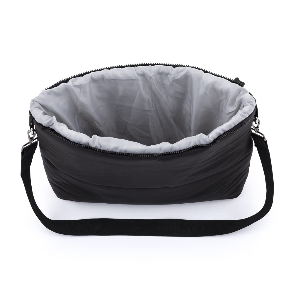 FEEDO Sacco nanna per passeggino, passeggino, seggiolino auto, sacco nanna 3 in 1, sacco nanna invernale per passeggino, passeggino e seggiolino auto, caldo, impermeabile, antivento (nero)