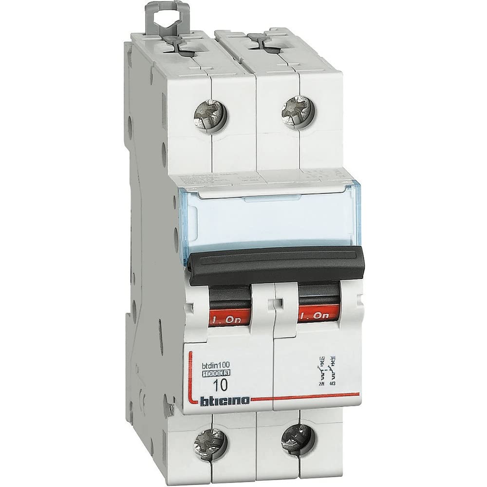 Bticino FH82Z10 Curva Z Interruttore Magnetotermico, 2 Poli, 10A, 400V