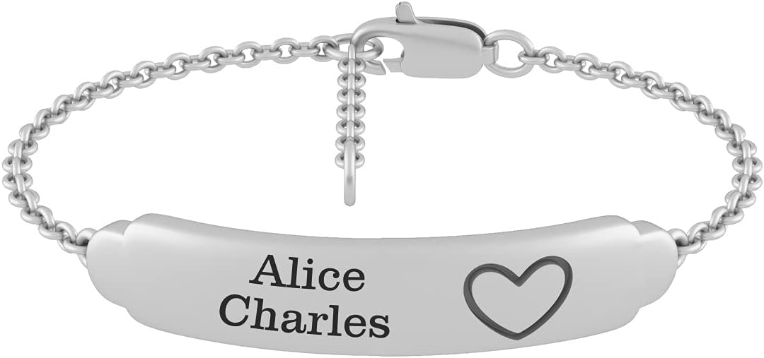 Personalized Infinity/Heart Ankle Bracelet for Women 925 Sterling Sliver with Birthstone Engrave Name for Couple Friends Sister