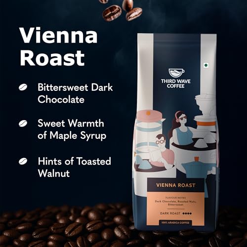 Image of THIRD WAVE COFFEE | Vienna Roast | 100% Arabica | Dark Roast | French Press | Coarse Grind | 250 grams | Pouch