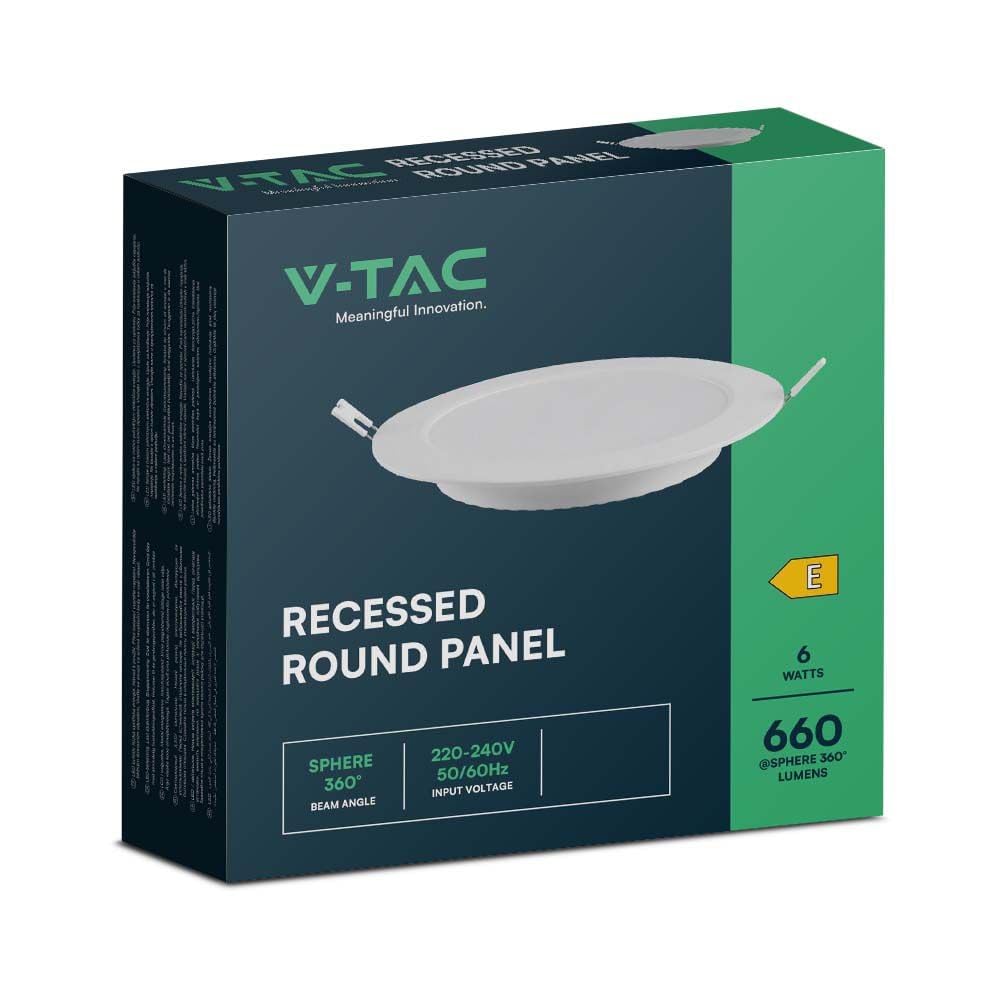 V-Tac Downlight Recessed Round 61006 6W 3000K
